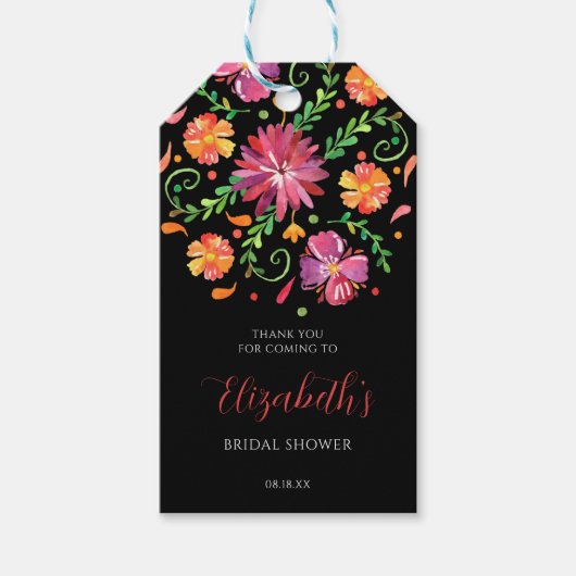 Blumentag des Toten Brautparty Geschenkanhänger (Vorderseite)