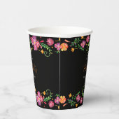 Blumentag des Toten Brautparty Pappbecher (Rechts)