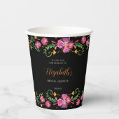 Blumentag des Toten Brautparty Pappbecher (Vorderseite)