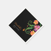 Blumentag des Toten Brautparty Serviette (Ecke)