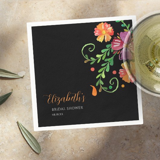 Blumentag des Toten Brautparty Serviette