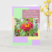 Blumentante Onkel Personalisiert Hochzeitstag Karte (Gelbe Blume)