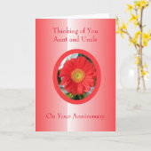 Blumentante Onkel Personalisiert Hochzeitstag Karte (Gelbe Blume)