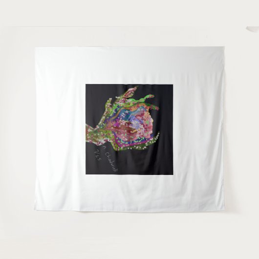 Blumentapestwork Wandteppich (Vorderseite (Horizontal))