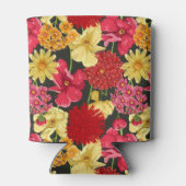 Blumentapete im Aquarellstil Dosenkühler (Rückseite)