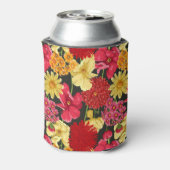 Blumentapete im Aquarellstil Dosenkühler (Kanne Rückseite)