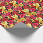 Blumentapete im Aquarellstil Geschenkpapier (Ecke)