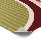 Blumentapete im Jugendstil, Vintag krank Poster (Ecke)