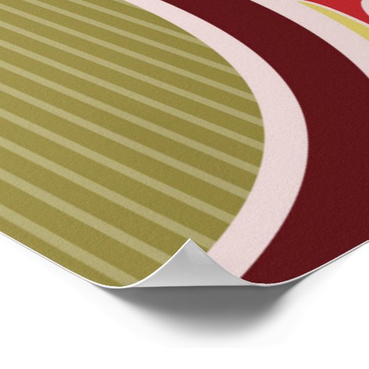 Blumentapete im Jugendstil, Vintag krank Poster (Ecke)