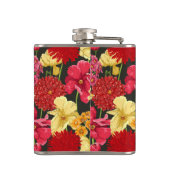 Blumentapete in der Aquarellart Flachmann (Rückseite)