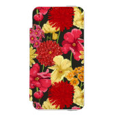 Blumentapete in der Aquarellart Incipio iPhone Geldbeutel-Hülle (Folio Vorderseite)