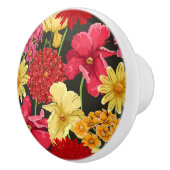 Blumentapete in der Aquarellart Keramikknauf (Rechts)