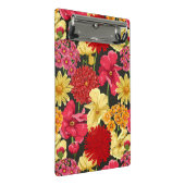 Blumentapete in der Aquarellart Mini Klemmbrett (Schrägansicht)