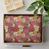 Blumentapete in der Aquarellart Seidenpapier (Geschenk)