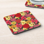 Blumentapete in der Aquarellart Untersetzer (Linke Seite)