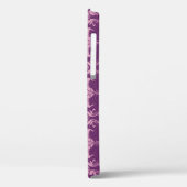 Blumentapete Rosa Violettdesign Case-Mate iPhone Hülle (Rückseite / Links)