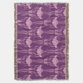Blumentapete Rosa Violettdesign Decke (Vorderseite Vertikal)