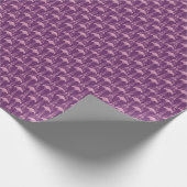 Blumentapete Rosa Violettdesign Geschenkpapier (Ecke)