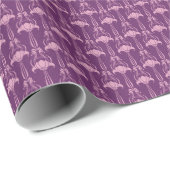 Blumentapete Rosa Violettdesign Geschenkpapier (Rolleneckpunkt)
