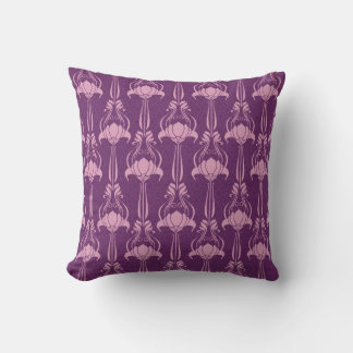 Blumentapete Rosa Violettdesign Kissen