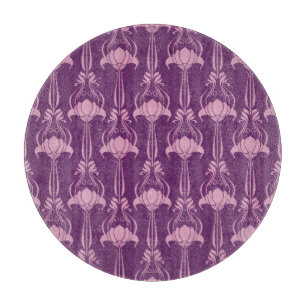 Blumentapete Rosa Violettdesign Schneidebrett