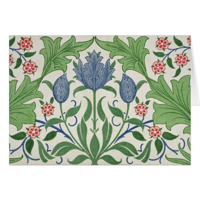 Blumentapetenentwurf (Vorderseite (Horizontal))