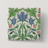 Blumentapetenentwurf Button (Vorderseite)