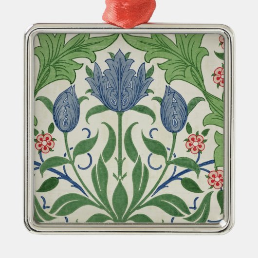 Blumentapetenentwurf Ornament Aus Metall (Vorne)