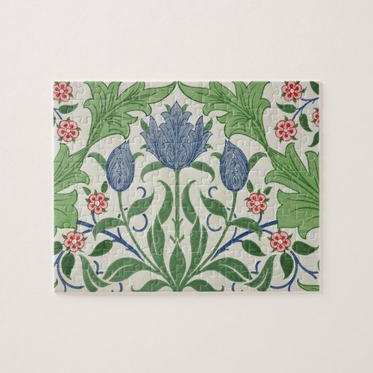 Blumentapetenentwurf Puzzle (Horizontal)