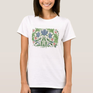 Blumentapetenentwurf T-Shirt