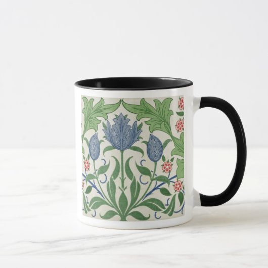 Blumentapetenentwurf Tasse (Rechts)