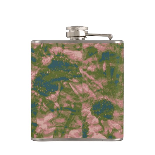 Blumentarnungsmuster Flachmann (Rückseite)