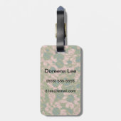 Blumentarnungsmuster Gepäckanhänger (Rückseite vertikal)