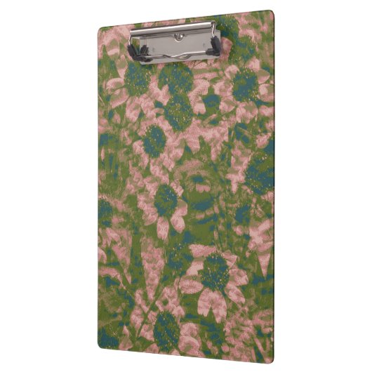 Blumentarnungsmuster Klemmbrett (Links)