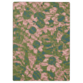 Blumentarnungsmuster Klemmbrett (Rückseite)