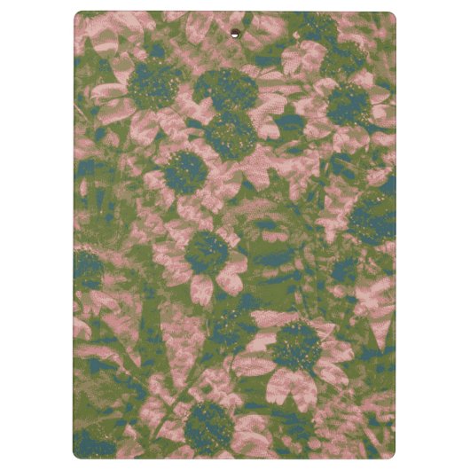 Blumentarnungsmuster Klemmbrett (Rückseite)
