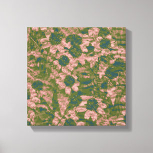 Blumentarnungsmuster Leinwanddruck