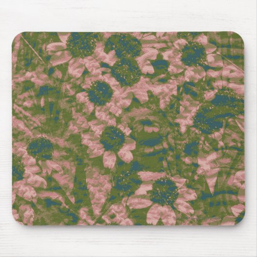 Blumentarnungsmuster Mousepad (Vorne)
