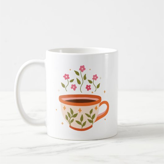 Blumentasse Kaffeetasse (Links)
