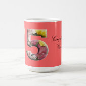 BlumenTassen-75. Geburtstags-Jahrestag des Kaffeetasse (Mittel)