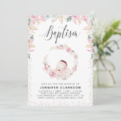 Blumentaufen Einladung (Stehend Vorderseite)