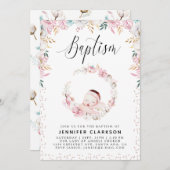 Blumentaufen Einladung (Vorne/Hinten)