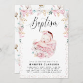 Blumentaufen Einladung (Vorne/Hinten)