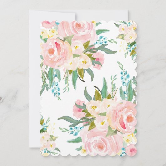 Blumentaufen Einladung (Rückseite)