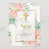 Blumentaufen Einladung (Vorne/Hinten)