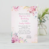 Blumentaufen und Einladung zum Geburtstag (Stehend Vorderseite)