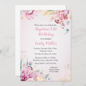 Blumentaufen und Einladung zum Geburtstag (Vorne/Hinten)