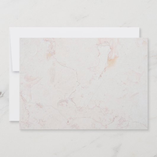 Blumentaufen Weißer Lilies Marmorgoldkreuz Dankeskarte (Rückseite)