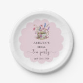 Blumentee-Brautparty-Party Teller (Vorderseite)