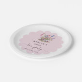 Blumentee-Brautparty-Party Teller (Schrägansicht)